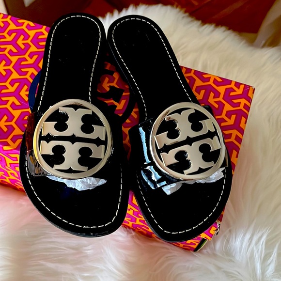 Tory Burch Shoes - Black patent slides